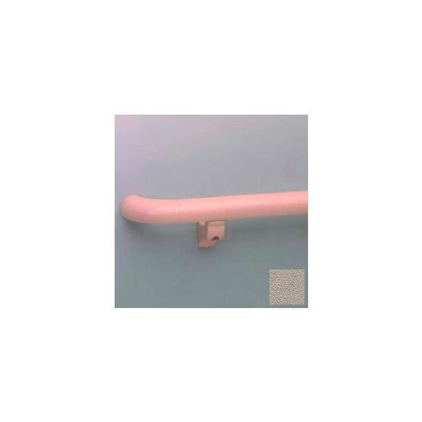 Pawling Round Handrail, 1-1/2" Grip, Aluminum Retainer, 12' Long, Chinchilla BR-1200-12-297 - main